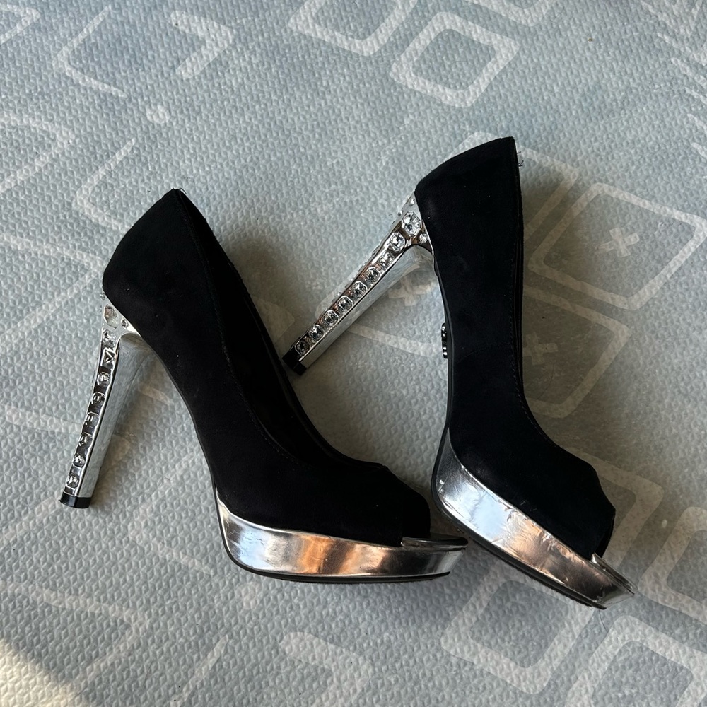 Jewel studded heels